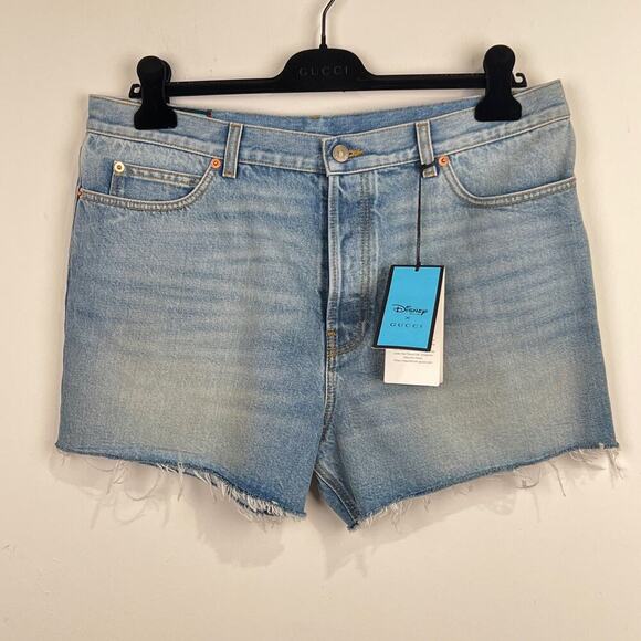NWT Gucci Donald Duck Denim Shorts Size 38 - Picture 5 of 15